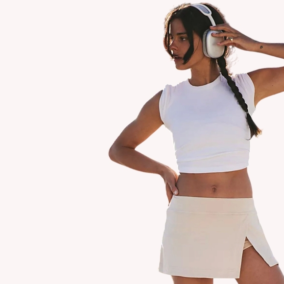 Free People Pants - Free People FP Movement Hot Shot Mini Skort in Cappuccino S